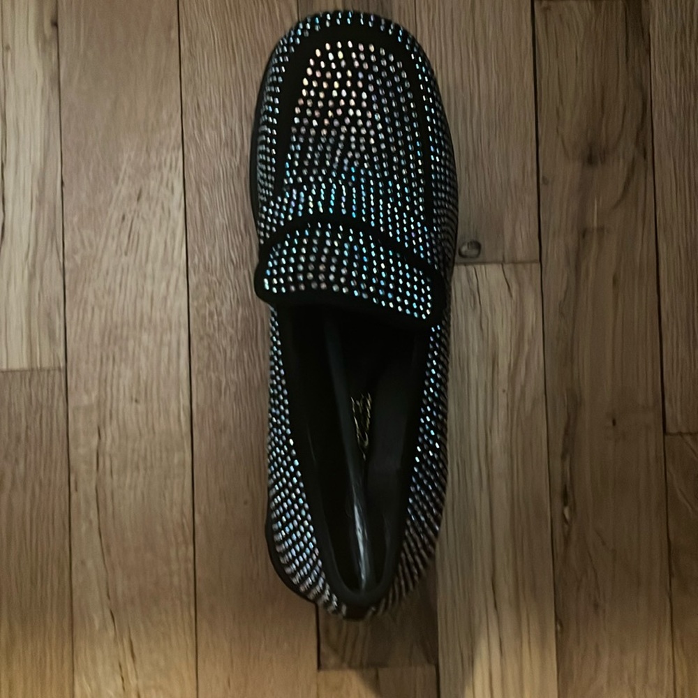 Rhinestone Platform Loafers